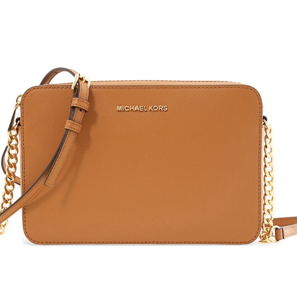 MICHAEL KORS  Crossbody Bag JS Large Saffiano Leather Acorn NEW - Minor Damage